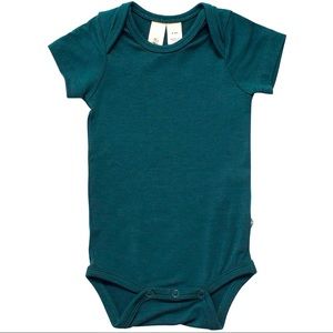Kyte Baby 0-3 Modal Bodysuit in Emerald